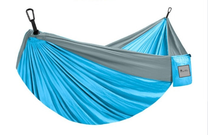 BAREOUTDOORS - Double Hammock (Light Blue/Grey)